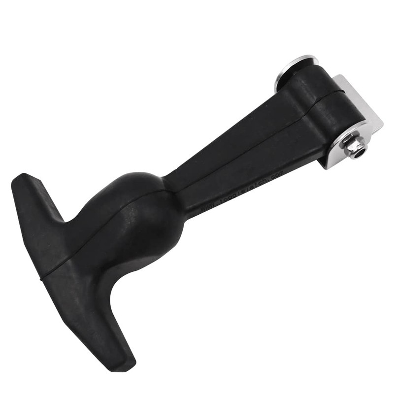 Tiardey 2pcs Elastic Stainless Steel Rubber Hood Catch Flexible T-Handle
