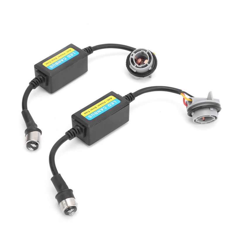2pcs 1157 LED Decoder 5W 12-24V Load Resistor Flash Warning