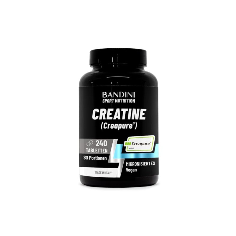 Bandini Creatine Creapure Monohydrate 240 Tablets - Training, Sports, Gym