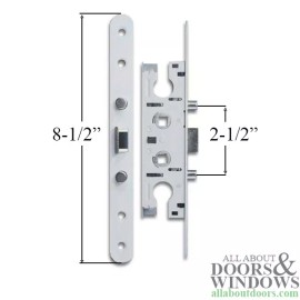 Pella 2 Point Mortise Lock For Storm Door White Two Point Bolt Mortise Lock