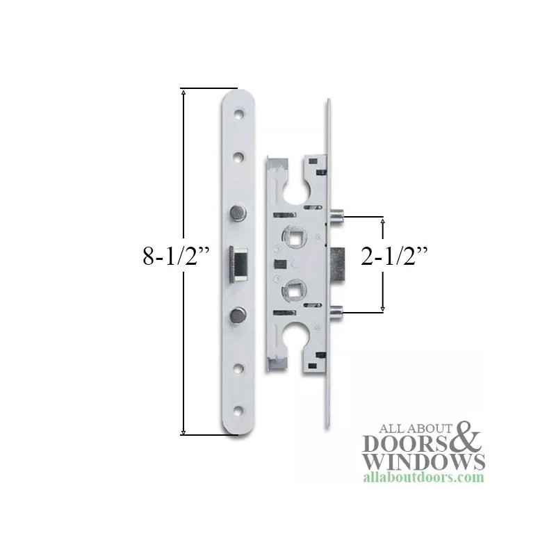 Pella 2 Point Mortise Lock For Storm Door White Two