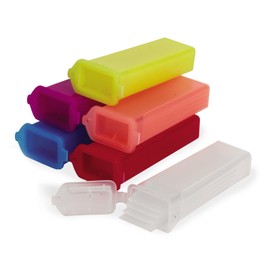 Heathrow Scientific HS15983G 5-Place Slide Mailer, End Opening, Assorted (Pack of 25), Gallons, Degree C, Polypropylene, Assorted: Red, Yellow, Blue, Purple, Orange (Pack of 25)