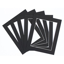 Frame Company Pack of 10 Black Mounts 14x11 for A4 *Choice of Colours*