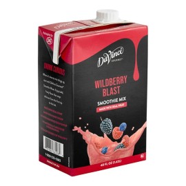 DaVinci Gourmet 48 fl. oz. Wildberry Blast Real Fruit Smoothie Mix - 48 fl. oz. Wildberry Blast