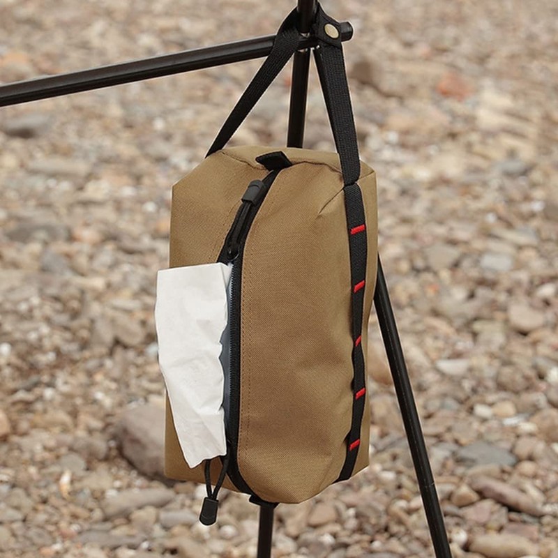 Tactical Hanging Tissue Holder,Oxford Cloth Tissue Box Dispenser for Out