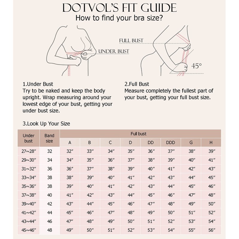 DotVol Women's Full Coverage Lace Floral Unpadded Underwire Minimizer Everyday