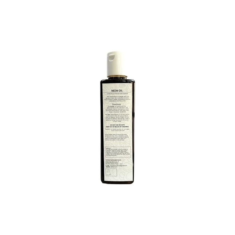 Raslok Pure Natural Neem Oil | Wood Pressed (4, Ounces)