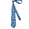 Enlision Men's Ties and Pocket Square Cufflink Set Navyblue Paisley