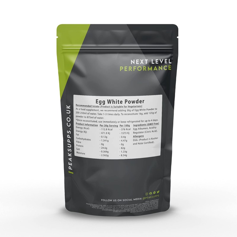 Egg White Powder - High Protein Muscle Growth - Vegetarian