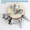 YUENTOEN 6Pcs Carbide Hole Saw Kit, 22-65MM TCT Drill Bit