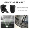 MUQIDA 2PCS Car Front Windshield Washer Nozzle, Adjustable Fan-Shaped Automotive