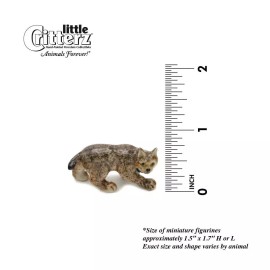 Little Critterz Lynx - Canada Lynx "Luke" Animal - Miniature Porcelain Figurine