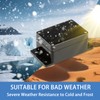 Pack of 2 Junction Box, Black, 100 x 68 x