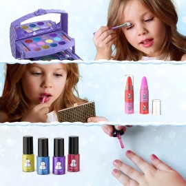 Kit Maquillaje Lavable 3 Años PerryHome 35 Piezas Estuche