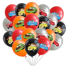 20PCS Racing Cars Racing games birthday decorations cars Theme Latex Balloons for Kids Birthday Party Decorations
