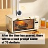 Casenly 60 Minute Kitchen Clock, Mechanical Stainless Steel Kitchen Timer,