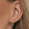 SUFOPE Gold Hoop Earrings Set for Women,14K Gold Plated Huggie