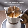 Espresso Maker Stovetop,Camping Moka Pot 2 Cup/120ML,Stove Top Espresso Italian