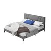 Avenco Queen Bed Frame, Upholstered Platform Bed Frame with Adjustable