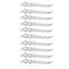 10Pcs Pearl Shoe Chains Polished ABS Resin Metal Buckle Widely