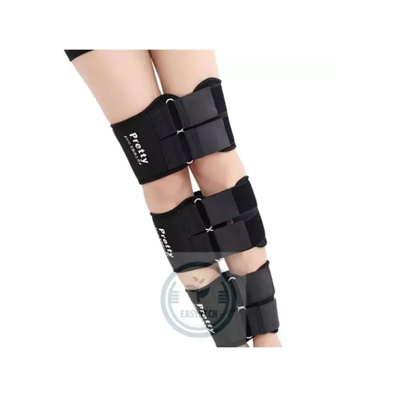 Hae Shin 해신잡화점 블랙 3단 다리보정벨트 XL X자다리교정 HaeShin Shoe