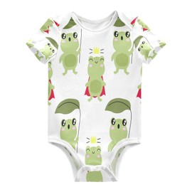 vvfelixl Baby Girl Short Sleeve Bodysuits,Waxwing Birds Babies'Onepiece Outfit for Infant Boy Newborn 0-24 Months, Color 7, 3-6M
