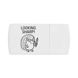 'Looking Sharp Hedgehog' Pill Box with Tablet Splitter (PI00035140)