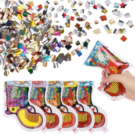 Moorle Pack of 5 Party Popper Confetti Cannon, Party Confetti Cannon Confetti Set, Paper Confetti Bomb Pistols Confetti Gun for Birthdays Wedding Party