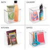 iDesign Adhesive Organizer Bin - Damage-Free Hanging for Kitchen, Bathroom,