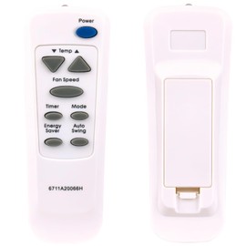 PERFASCIN 6711A20066H Replacement Remote Control Fit for LG Air Conditioner LWM1836TAS LWM1836QCG LWN2131QAG M8003L WG2405RY6 M1804R 6711A20066A WG1805R 6711A20034G WG1805RY6