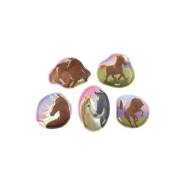 ergobag Contour Velcro Set Motif World Theme World Velcro Surfaces Collecting Fun Customisation, Horse Happiness - Multi Colored