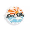 Real Sticky Good Vibes Sticker Ocean Beach Adventure Laptop Car