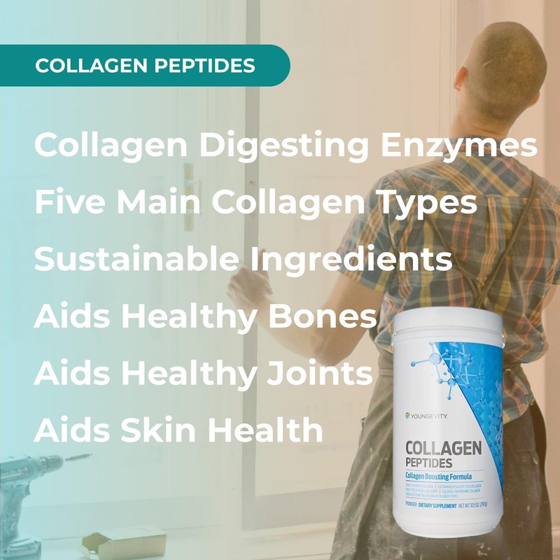 Youngevity Multi-Collagen Peptides Powder with Fulvic Powder – Hydrolyzed Grass-Fed,
