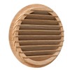 La Ventilation LGRS125Q Ventilation Grille Round Oak for Installation Diameter