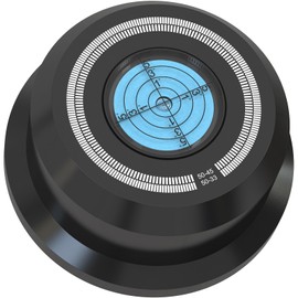 Monosaudio Record Player Disc Record Weight, 50Hz Record Stabiliser Support Weight, 50Hz Plate Clamp LP Disc Stabiliser Turntable with Spirit Level for LP Vinyl Turntable