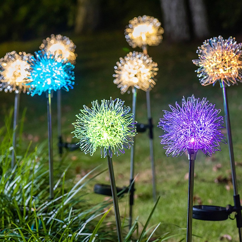 Solar Garden Light Outdoor Dandelion Garden Balcony Decoration Layout Inserted