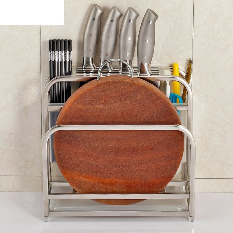 AIYoo Cutting Boards Knife Organizer with Hooks/Stainless Steel Kitchen Utensils