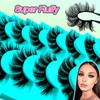 7 Pairs of 3D False Eyelashes, Cat Eye, Fluffy Volume,