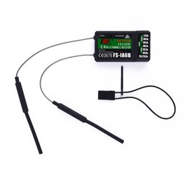 Fasizi FS-iA6B Receiver 2.4G 6CH with Double Antenna Compatible Flysky i6 FSI6X i10 Transmitter Remote Control