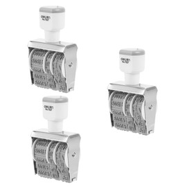 Operitacx 3pcs Portable Date Stamp Smooth Surface for Scrapbooking and Wood Crafting