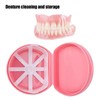Estuche de Retenedor de Dentadura Postiza de 2 Uds, Estuche