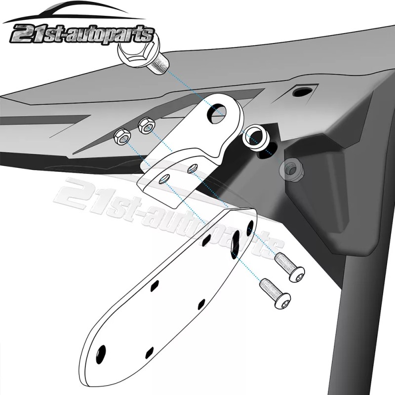 21ST Upper Roof 42" LED Light Bar Mount Bracket For