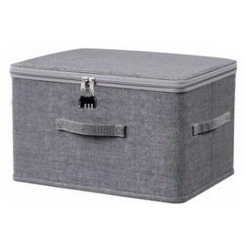 Rbleote Lockable Box with Lock, Storage Box, Lockable, Box with Lock, Saves Space and Can be Easily Folded for Storing a Variety of Items