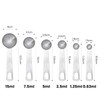 6 Piece Stainless Steel Measuring Spoons, Stackable Measuring Spoons Set,