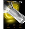 MIKKUPPA M12x1.25 Wheel Lug Bolts - Replacement for 2015-2022 Jeep