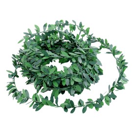 STOBAZA 7.5/295 Inch Artificial Flower Vines Silk Wreath Green Leaves Green Fake Ivy Vines Wedding Wall Craft Artificial Eucalyptus Garland