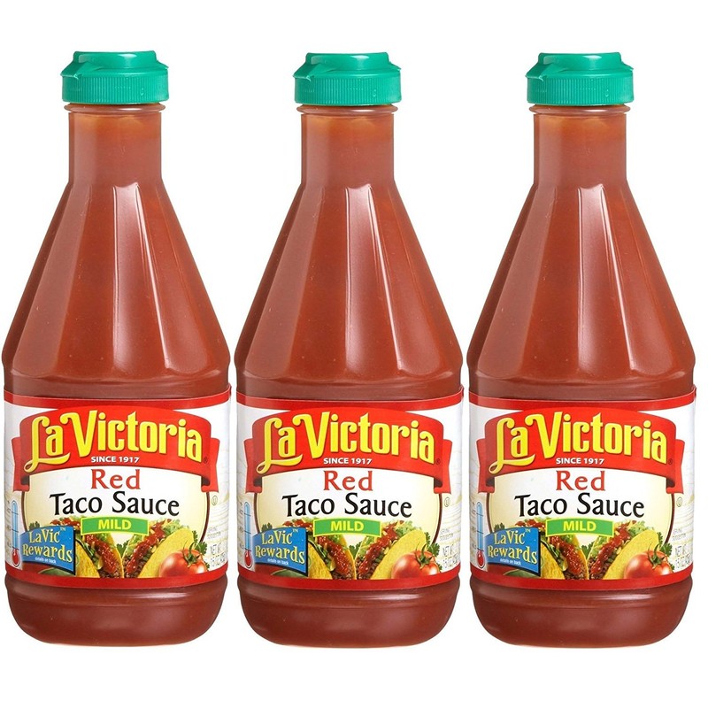 La Victoria Red Taco Sauce Mild, 15 oz. (Pack of