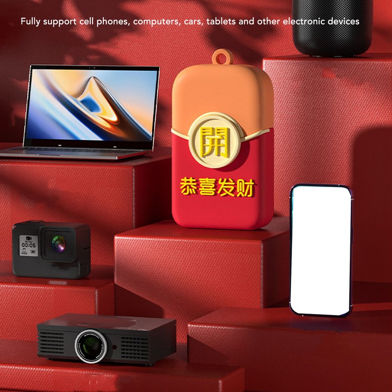 Cartoon USB Flash Drive Red Envelope Appearance Plug and Play