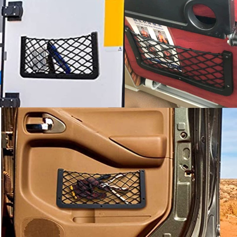 BuxiuGK 2 Pcs Car Storage Net Bag Elastic Storage Net