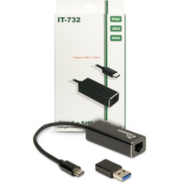 Inter-Tech Argus IT-732 USB-C Gigabit Ethernet LAN Adapter